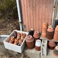 植木鉢　素焼き他　中古の画像