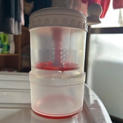 小さなかき氷作り