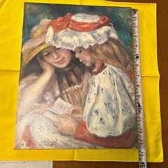 絵画　ルノアール　読書する二人の少女　写し