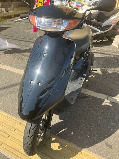 実働　ＡＦ３４　ライブディオ　黒 　後期型　ミニミラー付