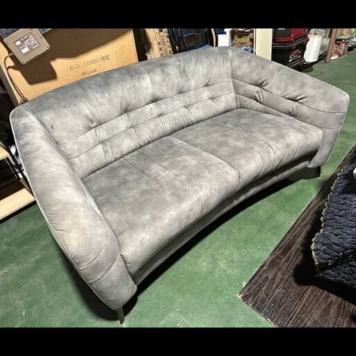 札幌限定配送/お引き取り可◆家具◆ディノス◆TRAMOD/トラモード◆ヨーロピアンテイスト 2人掛けソファ◆W160 D90 H75