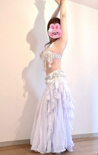 ベリーダンス衣装（白）