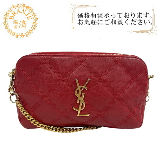 サンローランパリ SAINT LAURENT PARIS ショルダーバッグ 608941 レッド