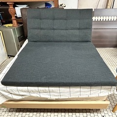 ソファーベッド　ダークグレー