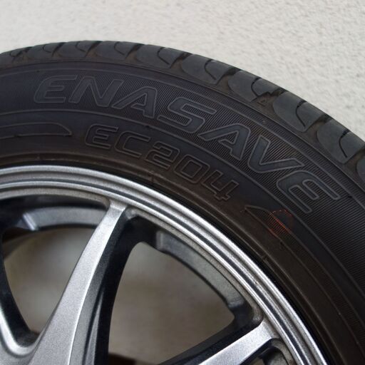 アルミホイール付きノーマルタイヤ13インチ4本セット（ダンロップエナセーブEC204 155/65R13＋イエローハットアルミホイール