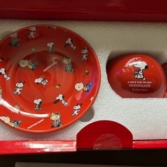 スヌーピー　　ラウンドマグ&ソーサー