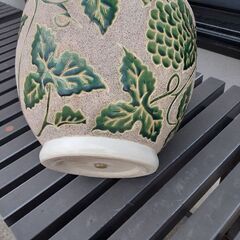 ☆値下げ　園芸用　ポット　カバー　ブドウ柄　植木鉢の画像