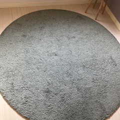 IKEA ラグ 薄緑の画像
