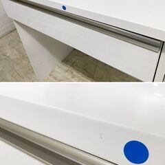 NITORI/ニトリ キッチンボード リガーレ 幅140 ソフトクローズ ハイグロスホワイト レンジ台 中古家具 店頭引取歓迎 R9274の画像