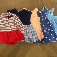 女の子　ワンピース 5点セット　サイズ80