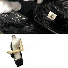 プラダ PRADA ショルダーバッグ Re-Nylon xサフィアーノ 2VH112 ブラック