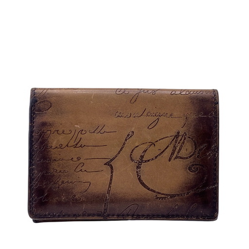ベルルッティ　名刺入れ　カードケース　カリグラフィ　ブラウン ベルルッティ Berluti 名刺入れ カリグラフィ ブラウン Berluti