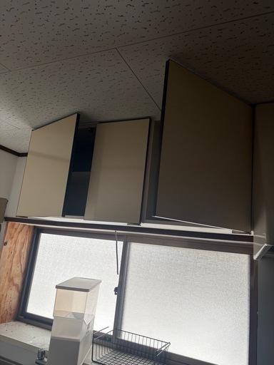吊り戸棚取り外し済み