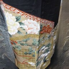 半額値下げ　和装　和服　ハギレ　リメイク　着付け　練習用　素材　羽織　セット　ウール？　中古品　現状品　浴衣　着物　保管品　ゆかた　生地の画像