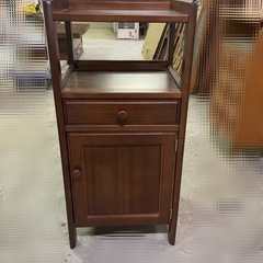 電話台　カリモク　中古品　小物収納棚
