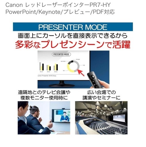 Canon ﾌﾟﾚｾﾞﾝﾀｰ PR7-HY ﾚｰｻﾞｰﾎﾟｲﾝﾀｰ