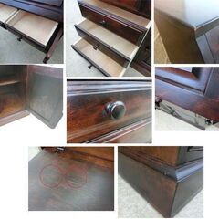 旭川家具 北斗民芸 ライティングビューロ90 カバ材 幅90 KG-HK-0266