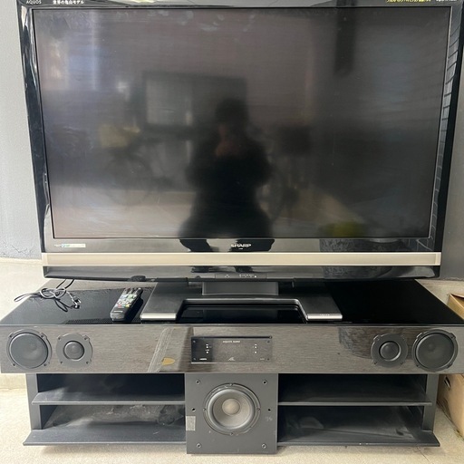SHARP テレビ　AQUOS テレビ台　通電確認済み