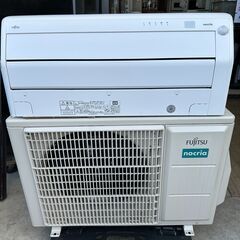 【動作保証あり】FUJITSU nocria 2022年 4.0kw 100V 14畳用 冷暖房ルームエアコン AS-R402M フィルター自動清掃【管理KR555】の画像