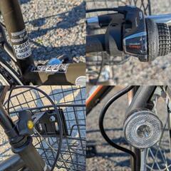 エンドウ商事 自転車 マウンテンバイク 24インチ 身長140cm～ エンドウ商事 セットブレイク マットグリーン？ LEDライトの画像