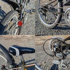 エンドウ商事 自転車 マウンテンバイク 24インチ 身長140cm～ エンドウ商事 セットブレイク マットグリーン？ LEDライトの画像