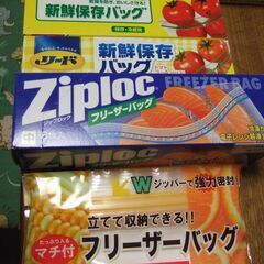 新鮮保存バッグ /  フリーザーバッグ　/　保存用袋のセット！ の画像