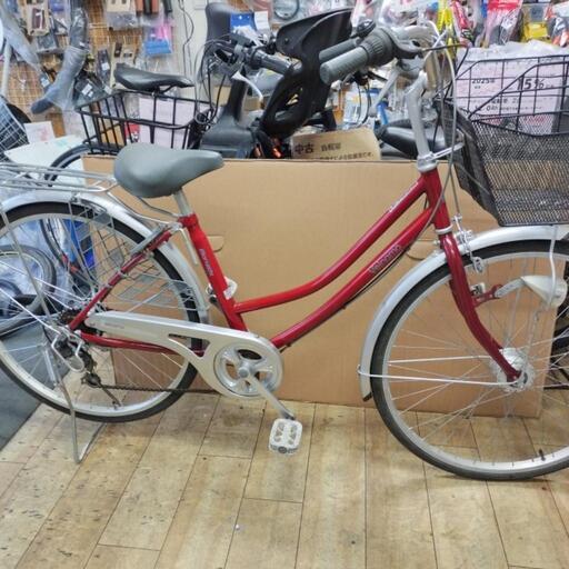 [受渡し完了しました] 26インチ オートライト 6段変速 ローラーブレーキ 整備済