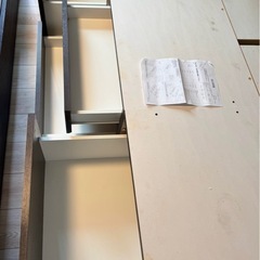 ニトリ  収納付シングルベッドフレームの画像