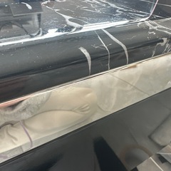 大理石コーヒーテーブル120cmシルバーステンレススチールの画像