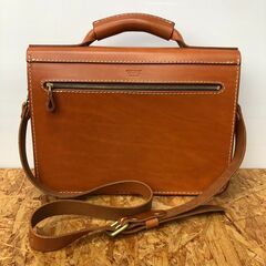 【ジャングルジャングル岩出店】【A563】ショルダーバッグ HERZ ブラウン  幅37cm×奥行10cm×高さ28cm  中古 バッグ 和歌山 岩出市 紀の川市 海南市の画像