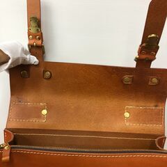 【ジャングルジャングル岩出店】【A563】ショルダーバッグ HERZ ブラウン  幅37cm×奥行10cm×高さ28cm  中古 バッグ 和歌山 岩出市 紀の川市 海南市の画像