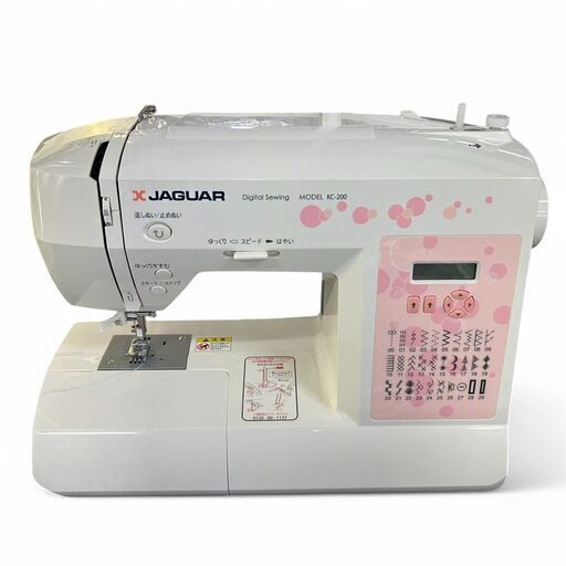 【初心者◎】ジャガー KC-200 コンピューターミシン 簡単操作  自動糸通し・自動糸切り付き