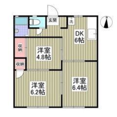 💛🧡フリーレント1ヶ月付き🧡💛角部屋🌟南向き🌞駐車場1台無料✨鴻...