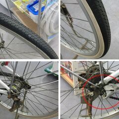 値下げ YAMAHA NEW PAS 電動アシスト自転車 ヤマハ 内装3段 ギアあり 26インチ 2.8Ah PZ26 X211　電動自転車　 札幌 手稲の画像