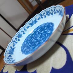 たち吉染付 花唐草輪花皿5枚　新品未使用の画像
