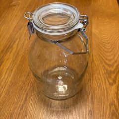 取っ手付き　果実酒用ビン　無印良品　