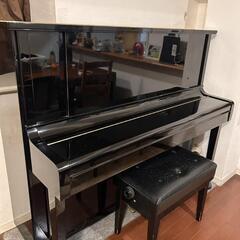 カワイ アップライトピアノ黒の画像
