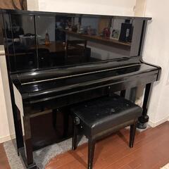 カワイ アップライトピアノ黒の画像
