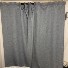 【美品】【無印良品】ブルーカーテンの画像