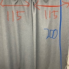 【美品】【無印良品】ブルーカーテンの画像