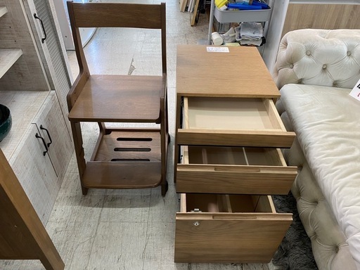 【愛品館 江戸川店】無垢材 組み合わせデスク ITOKI（イトーキ）