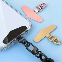 新品未使用✨️スマホストラップ接続用 メタルプレート 薄型 回転式 の画像