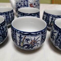 有田焼の急須と湯呑み10個セットの画像