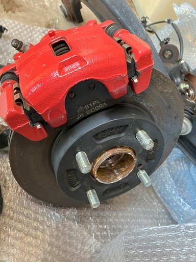 【取引済】アルトワークス HA36S フロント足回り（ブレーキキャリパー、ハブ、ローター、ナックル等）