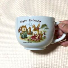 クマとウサギの食器セットの画像