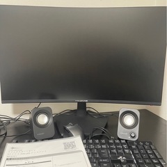早い者勝ち 深夜早朝対応可。ゲーミングモニター おまけ付き 湾曲...