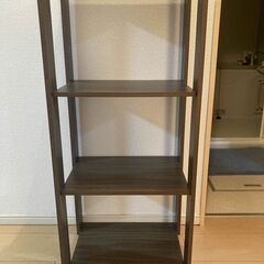 小型 3段本棚（ブラウン）の画像