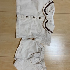 サイズ70 ベージュ色セットアップ