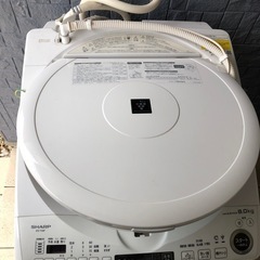 SHARP 縦型　洗濯乾燥機 ES-TX80F-W 8.0kgの画像
