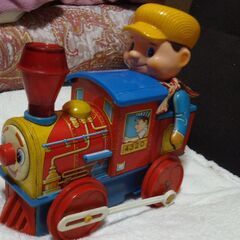 ❤️廃盤品❤️ブリキ製❤️デコちゃんポッポ❤️増田屋❤️電車　おもちゃの画像